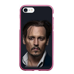 Чехол iPhone 7/8 матовый Джонни Депп Johnny Depp