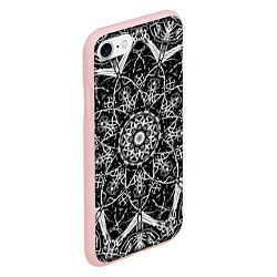 Чехол iPhone 7/8 матовый Hard Lace, цвет: 3D-светло-розовый — фото 2