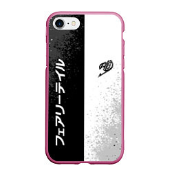 Чехол iPhone 7/8 матовый FAIRY TAIL BLACK AND WHITE LOGO