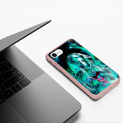 Чехол iPhone 7/8 матовый Revelation Moon, цвет: 3D-светло-розовый — фото 2