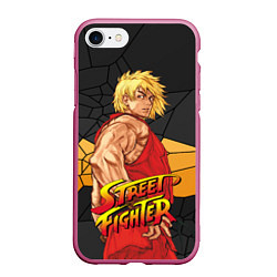 Чехол iPhone 7/8 матовый Кен Мастерс - Street Fighter