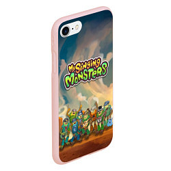 Чехол iPhone 7/8 матовый My singing monsters САХАСЕМЬЯ, цвет: 3D-светло-розовый — фото 2