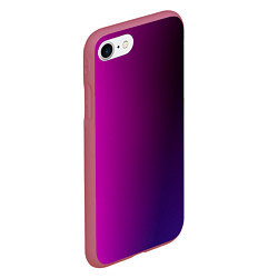 Чехол iPhone 7/8 матовый VIOLET gradient, цвет: 3D-малиновый — фото 2