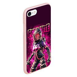 Чехол iPhone 7/8 матовый Fortnite Corrupted Voyager Video game, цвет: 3D-светло-розовый — фото 2