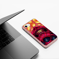 Чехол iPhone 7/8 матовый КС ГО СКИН CS GO SKIN ЧЕЛЮСТИ, цвет: 3D-светло-розовый — фото 2