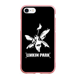 Чехол iPhone 7/8 матовый Linkin Park белый