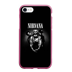 Чехол iPhone 7/8 матовый Nirvana рок-группа