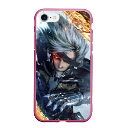 Чехол iPhone 7/8 матовый Metal Gear Rising: Revengeance, цвет: 3D-малиновый