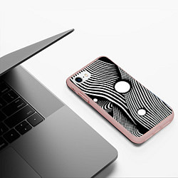 Чехол iPhone 7/8 матовый Geometric vanguard composition Fashion trend, цвет: 3D-светло-розовый — фото 2