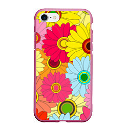 Чехол iPhone 7/8 матовый CHAMOMILE CHRYSANTHEMUMS