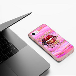 Чехол iPhone 7/8 матовый HOT GIRL SUMMER, цвет: 3D-светло-розовый — фото 2