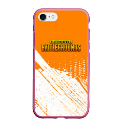 Чехол iPhone 7/8 матовый Playerunknown battlegrounds, цвет: 3D-малиновый