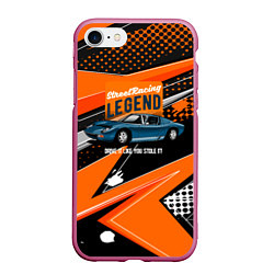 Чехол iPhone 7/8 матовый Street racing Legend retro