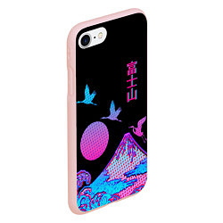 Чехол iPhone 7/8 матовый Закат на природе, цвет: 3D-светло-розовый — фото 2