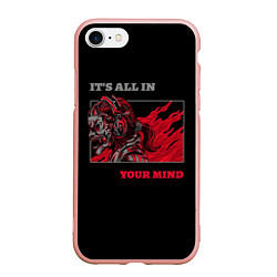 Чехол iPhone 7/8 матовый Its all in your mind, цвет: 3D-светло-розовый