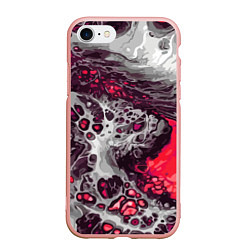 Чехол iPhone 7/8 матовый Ожег, цвет: 3D-светло-розовый