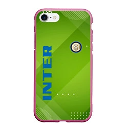 Чехол iPhone 7/8 матовый Inter Поле, цвет: 3D-малиновый
