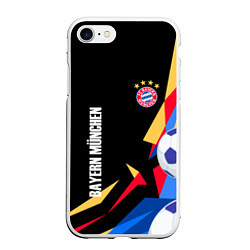 Чехол iPhone 7/8 матовый Bayern munchen Sport - цветные геометрии