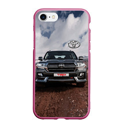 Чехол iPhone 7/8 матовый Toyota Land Cruiser in the mountains