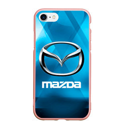 Чехол iPhone 7/8 матовый Mazda - sport - абстракция, цвет: 3D-светло-розовый