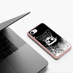 Чехол iPhone 7/8 матовый Lamb - Cult of the lamb, цвет: 3D-светло-розовый — фото 2
