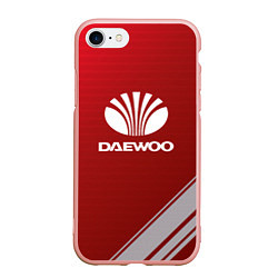 Чехол iPhone 7/8 матовый Daewoo - sport, цвет: 3D-светло-розовый