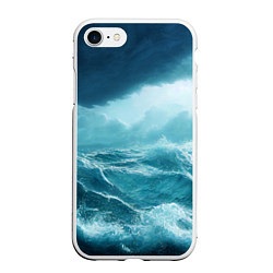 Чехол iPhone 7/8 матовый Буря в море