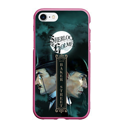 Чехол iPhone 7/8 матовый Sherlock vs Moriarty