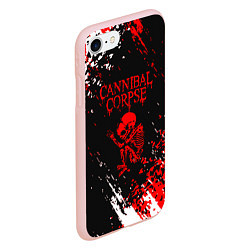 Чехол iPhone 7/8 матовый Cannibal Corpse -краска, цвет: 3D-светло-розовый — фото 2