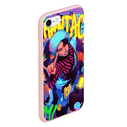 Чехол iPhone 7/8 матовый Han Maniac fan art, цвет: 3D-светло-розовый — фото 2