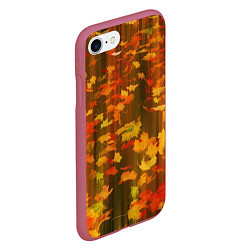 Чехол iPhone 7/8 матовый Осеннее золото, цвет: 3D-малиновый — фото 2