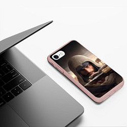Чехол iPhone 7/8 матовый Басим, цвет: 3D-светло-розовый — фото 2