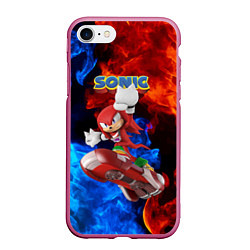 Чехол iPhone 7/8 матовый Knuckles Echidna - Sonic - Video game