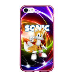 Чехол iPhone 7/8 матовый Майлз Тейлз Прауэр - Sonic - Видеоигра, цвет: 3D-малиновый