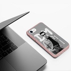 Чехол iPhone 7/8 матовый Dave Gahan - Depeche Mode, цвет: 3D-светло-розовый — фото 2