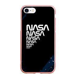 Чехол iPhone 7/8 матовый Nasa надпись