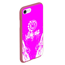 Чехол iPhone 7/8 матовый Blink 182 краска, цвет: 3D-малиновый — фото 2