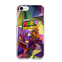 Чехол iPhone 7/8 матовый Точило Боузера - Super Mario 3D World