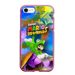 Чехол iPhone 7/8 матовый Luigi cat - Super Mario 3D World - Nintendo