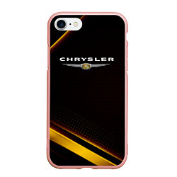 Чехол iPhone 7/8 матовый Chrysler Абстракция, цвет: 3D-светло-розовый
