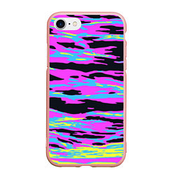 Чехол iPhone 7/8 матовый Lollipop камуфляж, цвет: 3D-светло-розовый