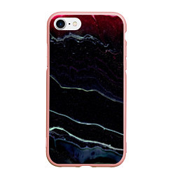 Чехол iPhone 7/8 матовый Тьма и белые линии песка