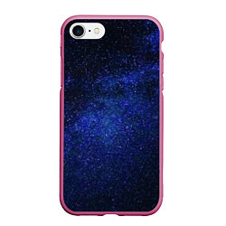 Чехол iPhone 7/8 матовый Необъятный космос, цвет: 3D-малиновый