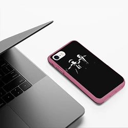 Чехол iPhone 7/8 матовый Cowboy bebop, цвет: 3D-малиновый — фото 2