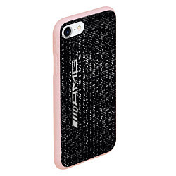 Чехол iPhone 7/8 матовый AMG - pattern - minimalism, цвет: 3D-светло-розовый — фото 2