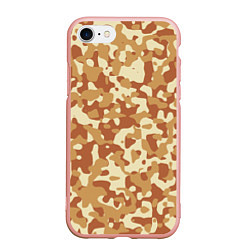 Чехол iPhone 7/8 матовый Камуфляж Italian Desert, цвет: 3D-светло-розовый