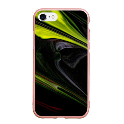 Чехол iPhone 7/8 матовый Зелёный песок в темноте, цвет: 3D-светло-розовый