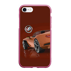 Чехол iPhone 7/8 матовый Buick wild cat - concept, цвет: 3D-малиновый