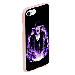 Чехол iPhone 7/8 матовый The phenom undertaker, цвет: 3D-светло-розовый — фото 2