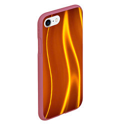 Чехол iPhone 7/8 матовый Пламенная абстракция, цвет: 3D-малиновый — фото 2